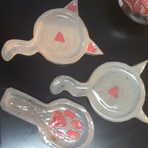 Ceramic handmade spoon rests